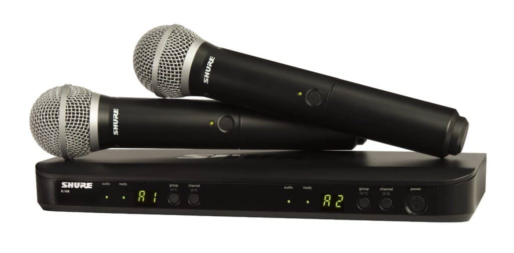 Micro không dây hát karaoke hay nhất hiện nay 3 Shure BLX288/PG58