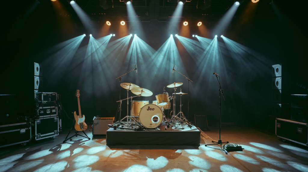 a photo of a stage with a sound and ligh eXJdp3P SbWJRM9AE EGfQ 6 Hf4E0DRTyd8lhmG3dfnw