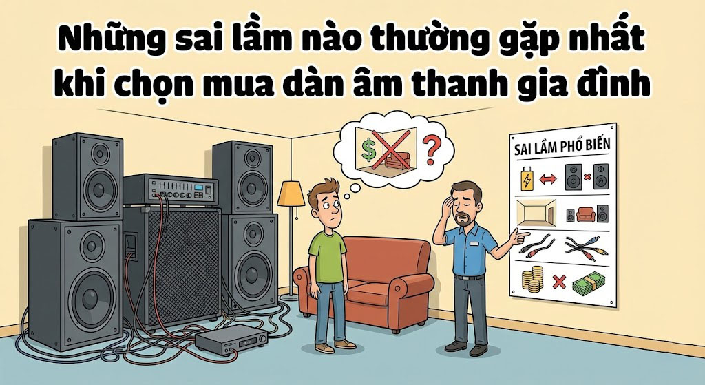 7 Sai Lầm Khi Chọn Bộ Âm Thanh Gia Đình