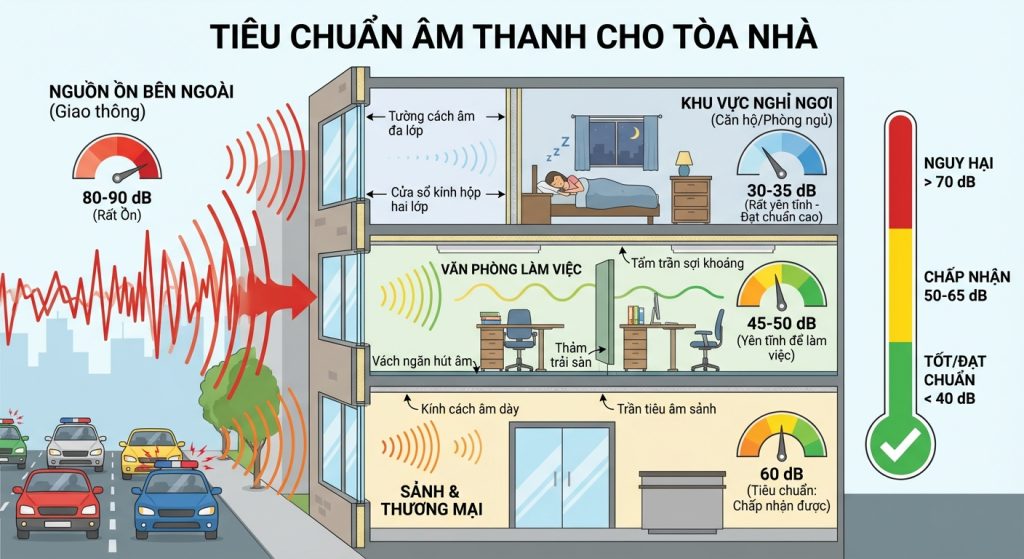Tiêu chuẩn âm thanh cho tòa nhà