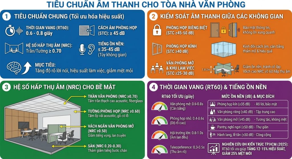 Tiêu Chuẩn Âm Thanh Áp Dụng Cho Tòa Nhà Hiện Nay 3 tieu chuan am thanh van phong