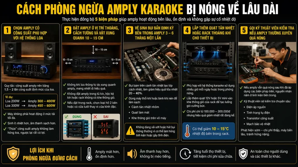 Cach Phong Ngua Amply Karaoke Bi Nong Ve Lau Dai