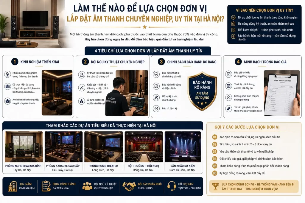 Lam The Nao De Lua Chon Don Vi Lap Dat Am Thanh Chuyen Nghiep Uy Tin Tai Ha Noi