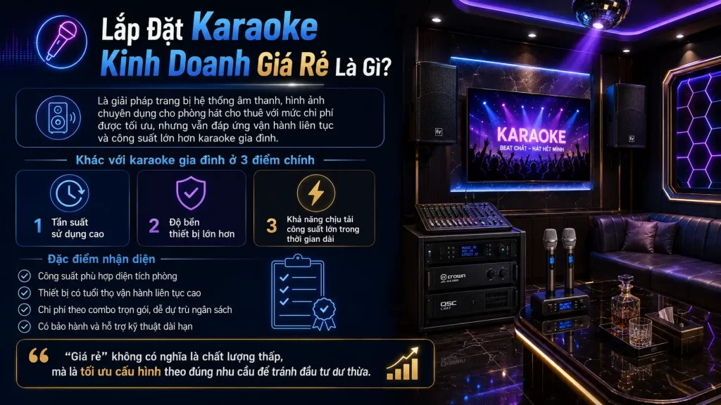 Lắp Đặt Karaoke Kinh Doanh Giá Rẻ Là Gì?