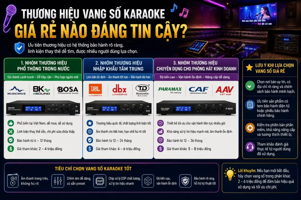 Thuong Hieu Vang So Karaoke Gia Re Nao Dang Tin Cay