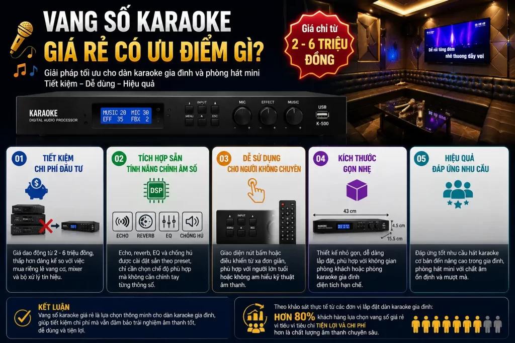 Vang Số Karaoke Giá Rẻ Có Ưu Điểm Gì?