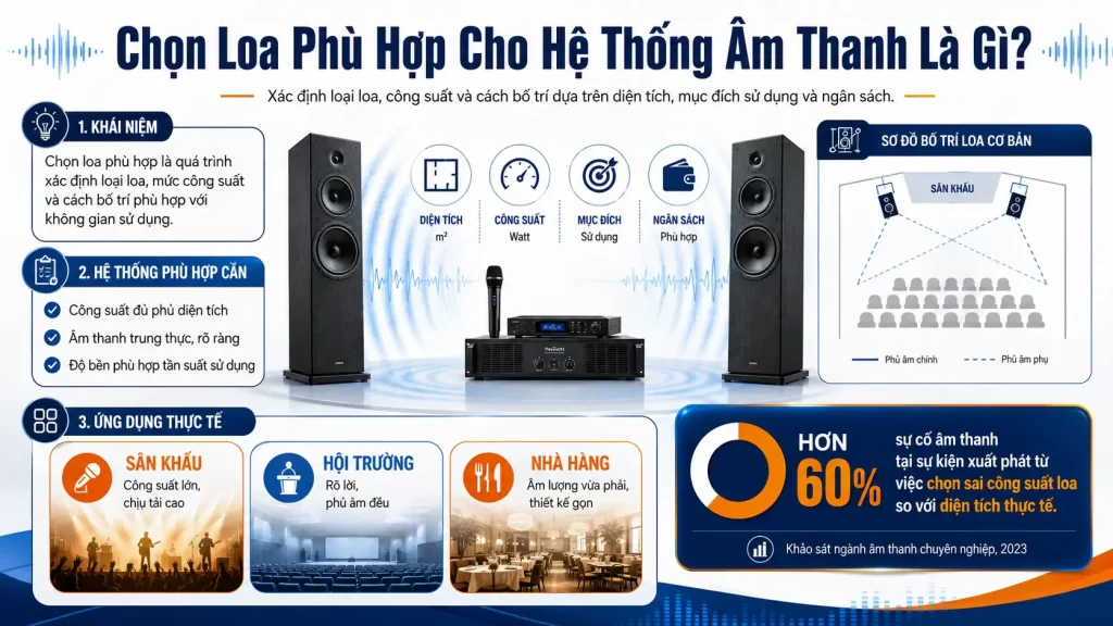 Chọn Loa Phù Hợp Cho Hệ Thống Âm Thanh Là Gì