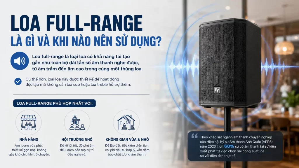 Loa Full-range Là Gì Và Khi Nào Nên Sử Dụng?