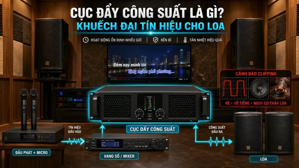 Nên Chọn Cục Đẩy 2 Kênh Hay 4 Kênh Cho Phòng Karaoke Kinh Doanh?