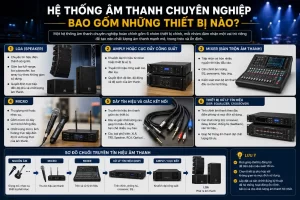 Hệ Thống Âm Thanh Chuyên Nghiệp Bao Gồm Những Thiết Bị Nào?