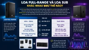 Loa Full-Range Và Loa Sub Khác Nhau Như Thế Nào?