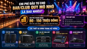 Chi Phí Đầu Tư Cho Bar/Club Quy Mô Nhỏ Là Bao Nhiêu?