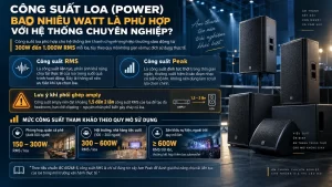 Công Suất Loa (Power) Bao Nhiêu Watt Là Phù Hợp Với Hệ Thống Chuyên Nghiệp?