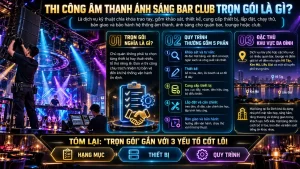 Thi Công Âm Thanh Ánh Sáng Bar Club Trọn Gói Là Gì?